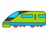 Dibujo Tren rápido pintado por alexsaez
