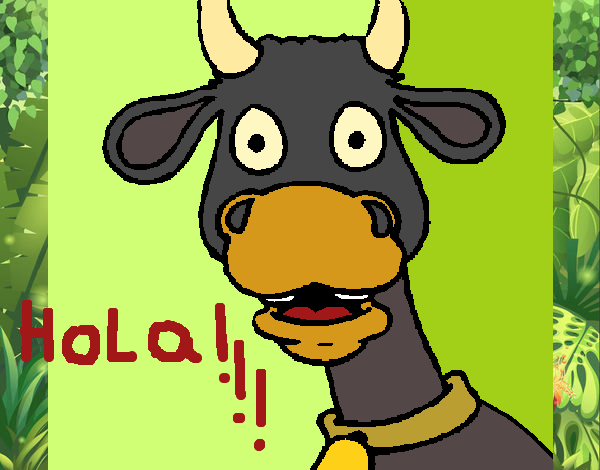 Vaca sorprendida