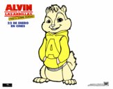 Dibujo Alvin de Alvin y las Ardillas pintado por LaraLu