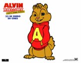 Dibujo Alvin de Alvin y las Ardillas pintado por thelma8