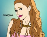 Dibujo Ariana Grande con collar pintado por paola07noe