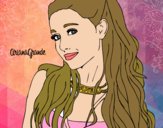 Dibujo Ariana Grande con collar pintado por sharith