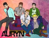 Dibujo Auryn Boyband pintado por queyla