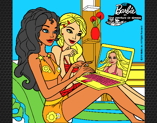 Barbie chateando