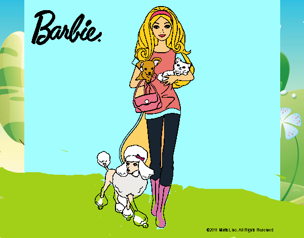 Barbie con sus mascotas