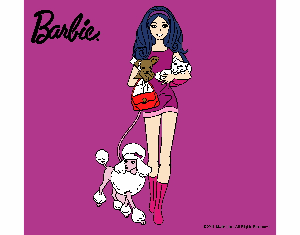 Barbie con sus mascotas