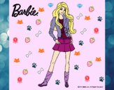Dibujo Barbie juvenil pintado por angelaias
