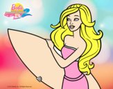 Barbie va a surfear