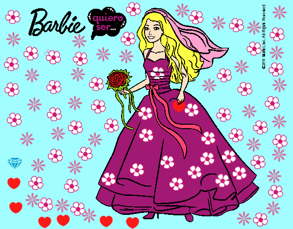 Barbie vestida de novia