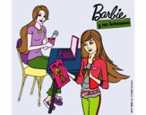 Barbie y su hermana merendando