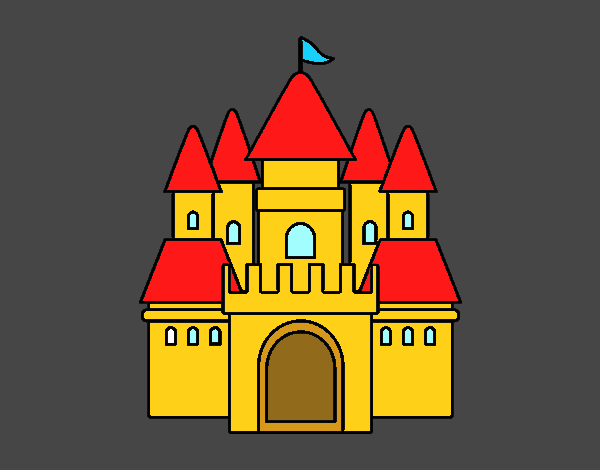 Dibujo Castillo medieval 2 pintado por Laurita350
