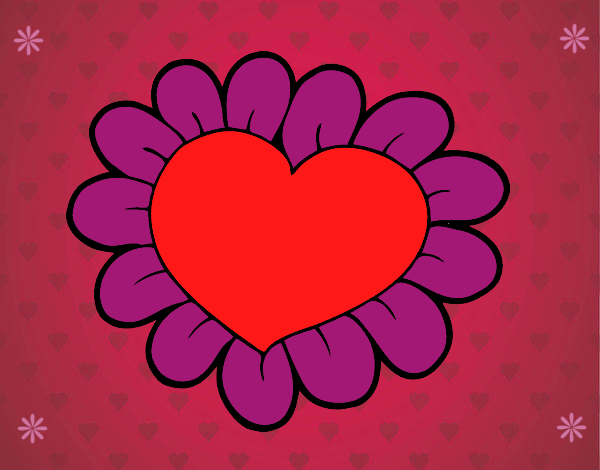 Corazón flor