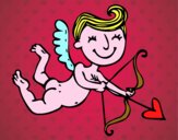 Cupido contento con flecha