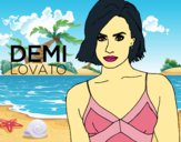 Dibujo Demi Lovato pintado por LunaLunita