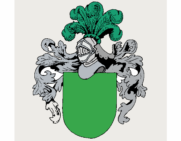 Escudo de armas y casco