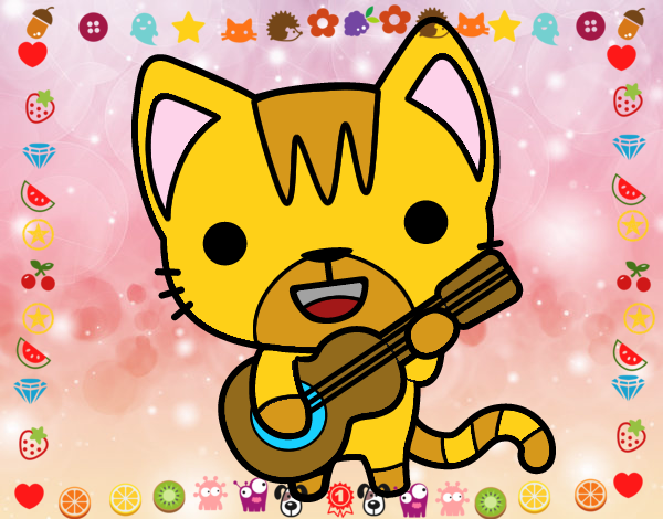 Gato guitarrista