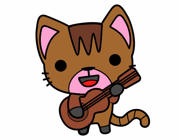 Gato guitarrista