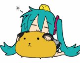 Miku con gatitos