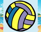 Dibujo Pelota de voleibol pintado por amix