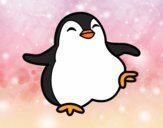 Dibujo Pingüino bailando pintado por kevin-dpc