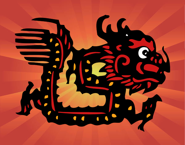 Dibujo Signo del dragón pintado por denissesol