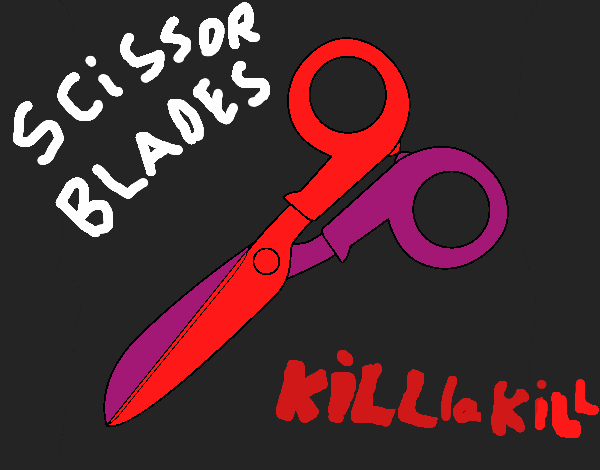 Scissor Blades (Ryuko [red] vs Nui [purple])