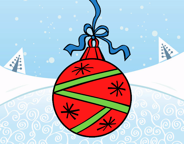 Dibujo Una bola de Navidad pintado por LunaLunita
