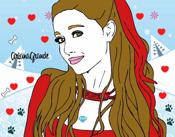 Ariana Grande con collar