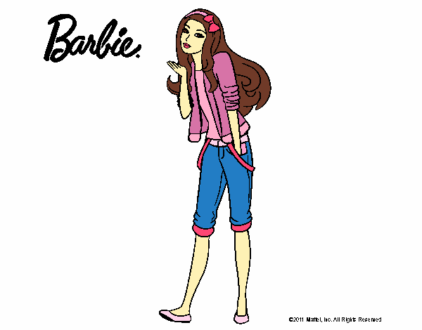 Barbie con look casual