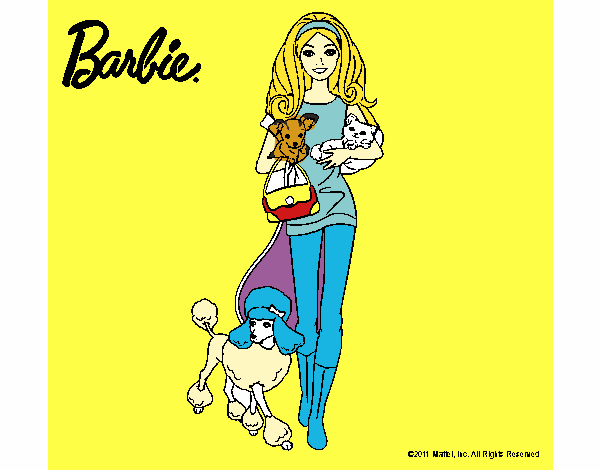 Barbie con sus mascotas