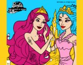 Barbie se despiede de la reina sirena