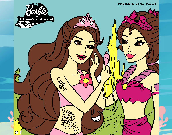 Barbie se despiede de la reina sirena