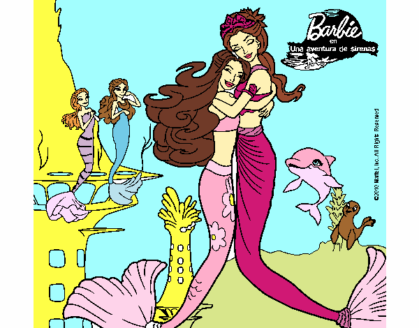 Barbie sirena y la reina sirena