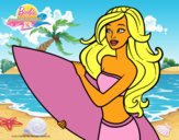 Barbie va a surfear