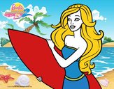 Barbie va a surfear