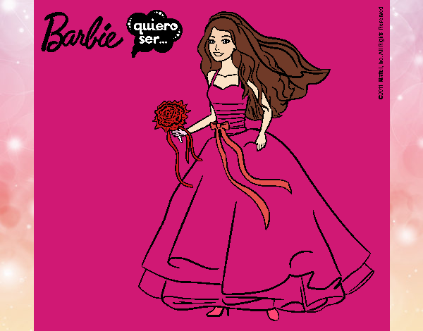 Barbie vestida de novia