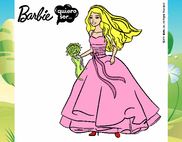 Barbie vestida de novia