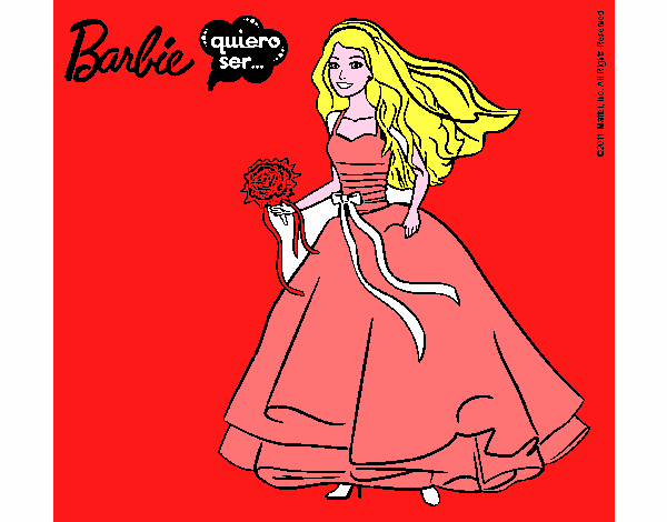 Barbie vestida de novia