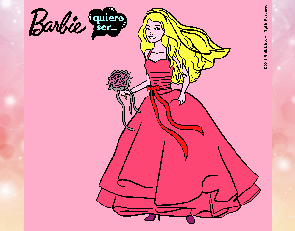 Barbie vestida de novia