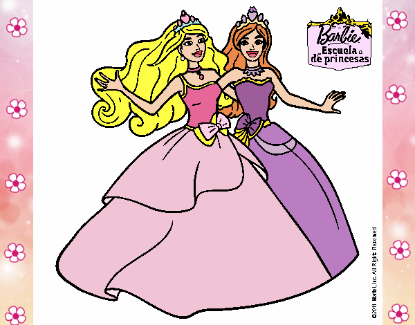 Barbie y su amiga súper felices