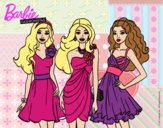 Barbie y sus amigas vestidas de fiesta