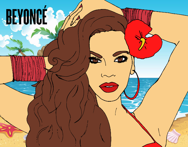 Dibujo Beyoncé pintado por LunaLunita