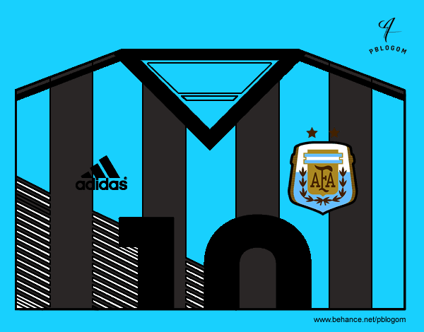 Camiseta del mundial de fútbol 2014 de Argentina