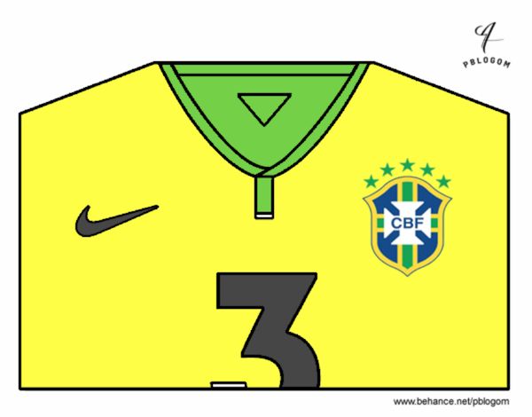 Camiseta del mundial de fútbol 2014 de Brasil