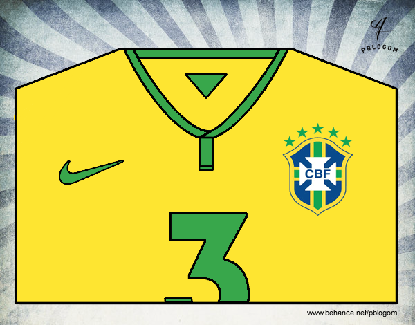 Camiseta del mundial de fútbol 2014 de Brasil