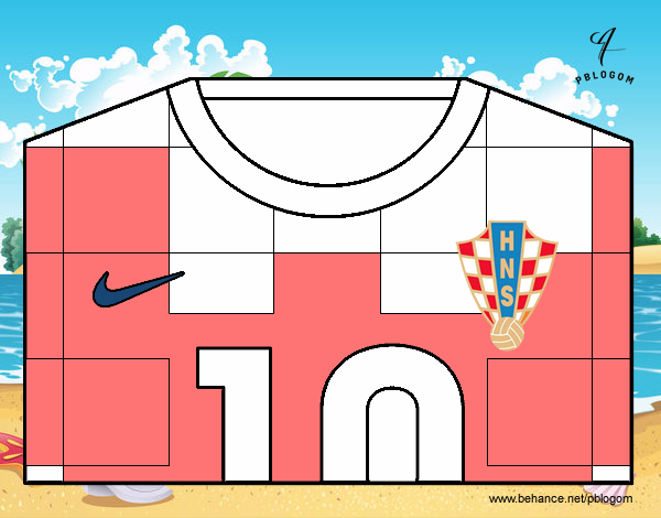 Camiseta del mundial de fútbol 2014 de Croacia