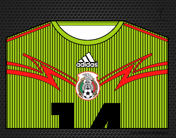 Camiseta del mundial de fútbol 2014 de México