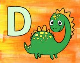 Dibujo D de Dinosaurio pintado por zoemarcato