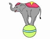 Dibujo Elefante equilibrista pintado por ALALALAL15