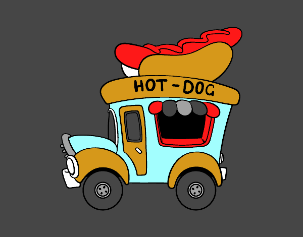 Food truck de perritos calientes